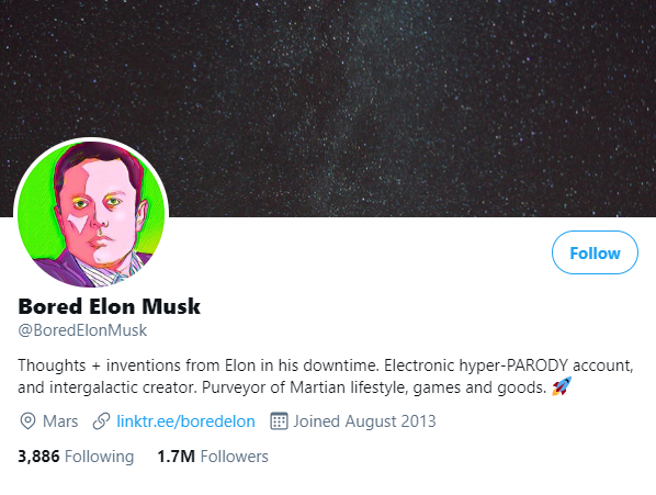 ELON MUSK PARODY TWITTER